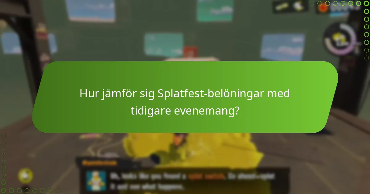 Vem är berättigad till Splatoon 3 Splatfest-belöningar?