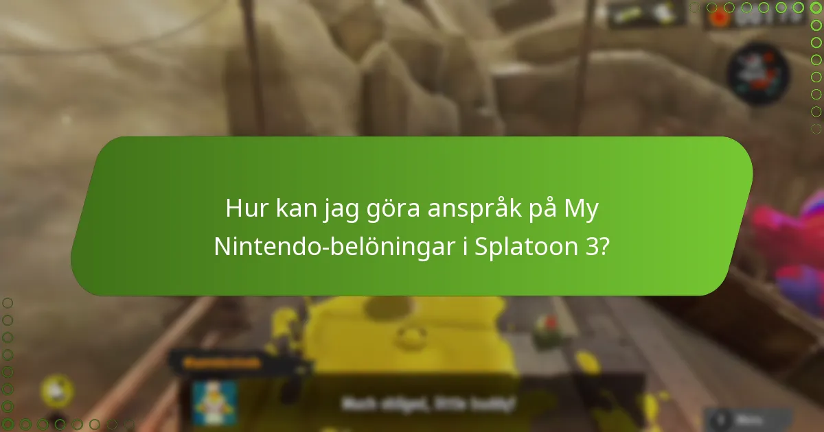 Vilka är de tidsbegränsade erbjudandena för Splatoon 3 My Nintendo-belöningar?