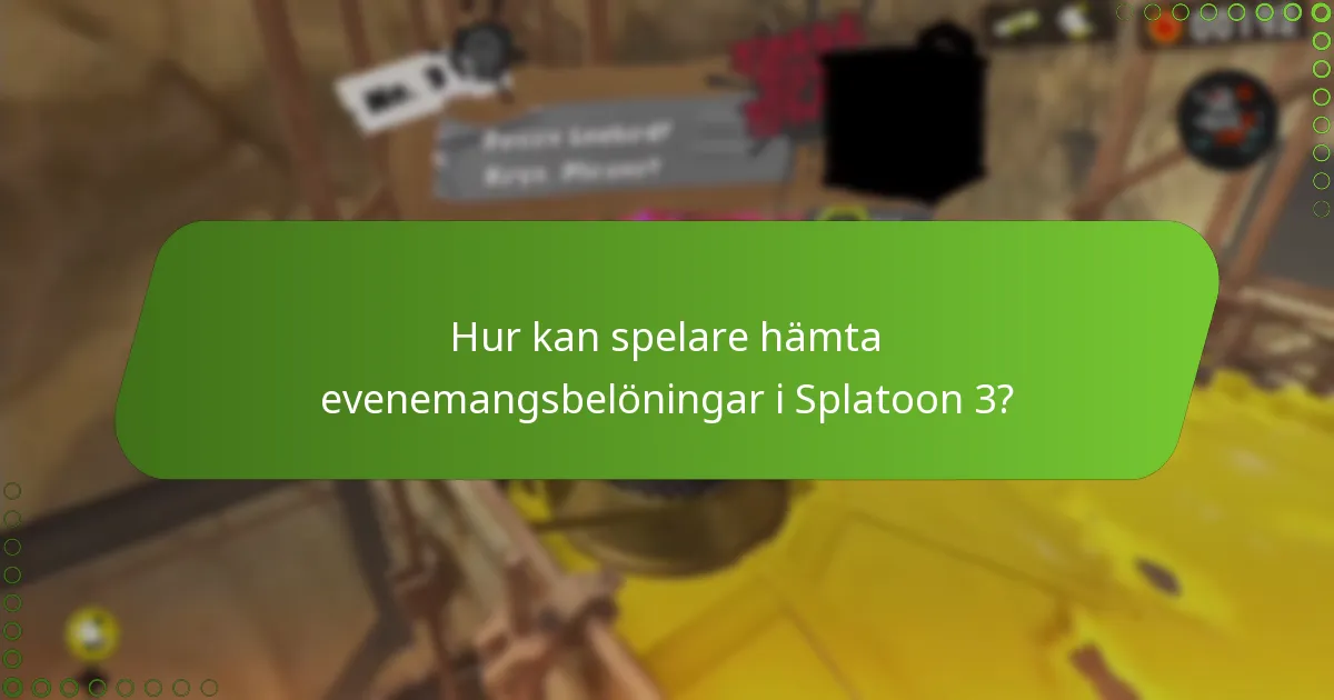 Hur kan spelare hämta evenemangsbelöningar i Splatoon 3?
