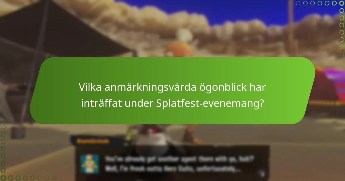 Hur jämförs tidigare Splatfest-evenemang med varandra?